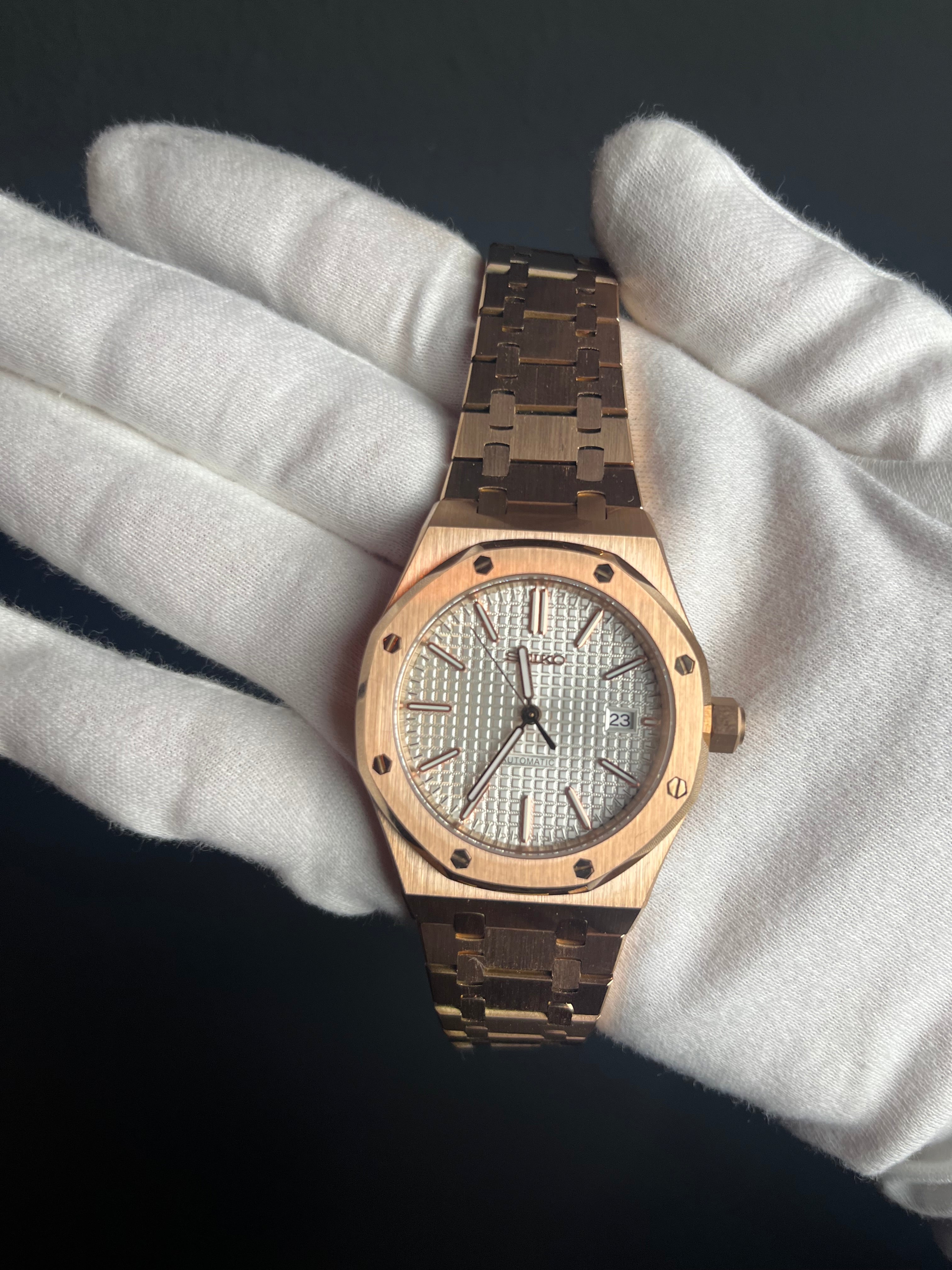 Royal seikoak rose gold