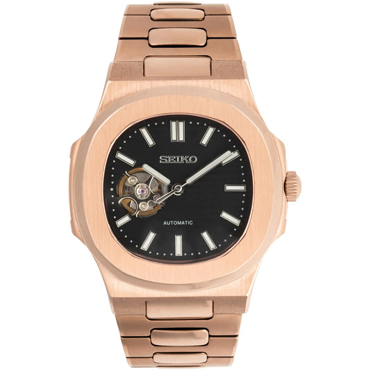 Nautiko rose gold open heart