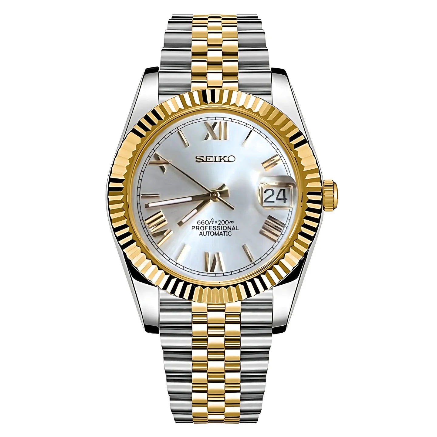 Seikojust two tone gold