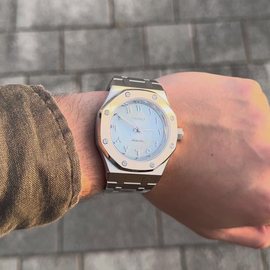 Royal Seikoak ice blue arabic